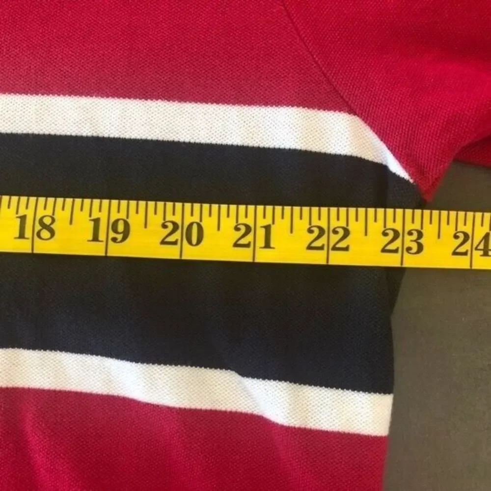 Polo Golf Ralph Lauren Men's XL/Large Red Knit‎ Long Sleeve 1/4 Button Polo